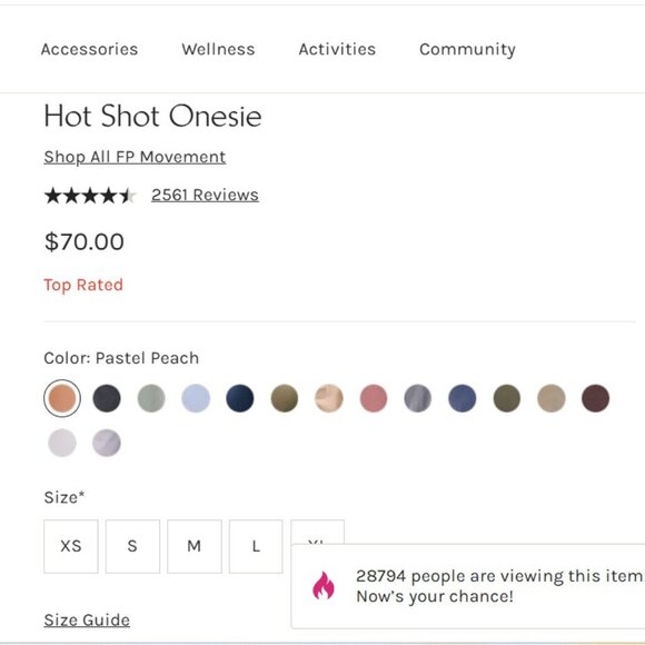 Free People - Peach Hot Shot Onesie - Large - Picture 13 of 13